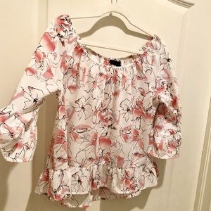 Sanctuary Brand ruffled peasant blouse NWOT